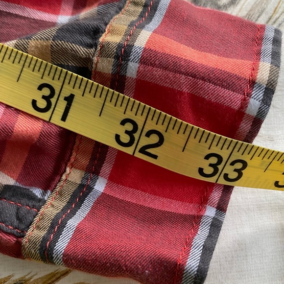 BUNDLE! 2 Denim & Supply Ralph Lauren Blouses Plaid w MEASUREMENTS - Picture 12 of 15